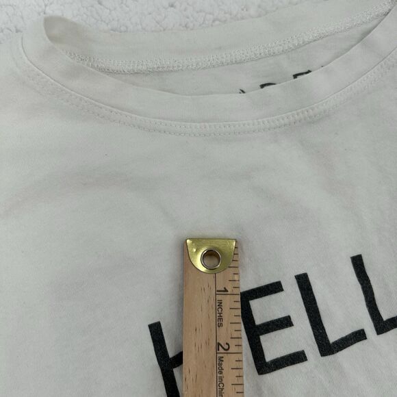 Adele “Hello” 2016 Tour T-Shirt Women’s Medium STAIN 25 Black & White Tee - Picture 5 of 9